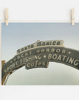 Los Angeles California Print, 'Santa Monica Pier Blues'