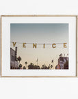 Venice Beach Sign Wall Art, 'Venice Sunset'