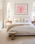 Pink Rose Print, 'Pink and Shabby'