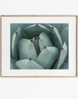 Abstract Teal Green Botanical Print, 'Teal Petals'