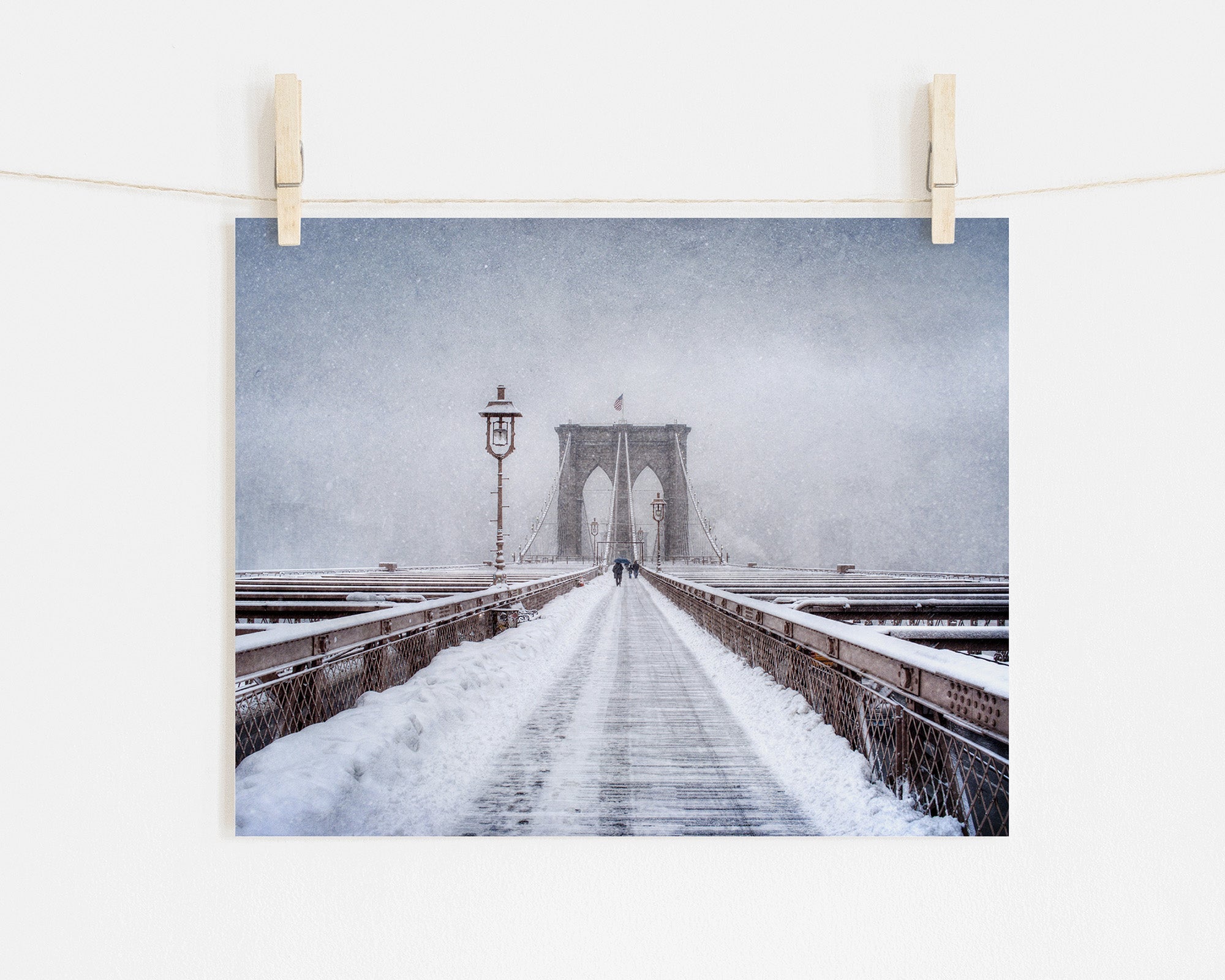 New York Brooklyn Print, 'Brooklyn Snow'