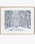 New York Central Park Print, 'The Mall In Winter'