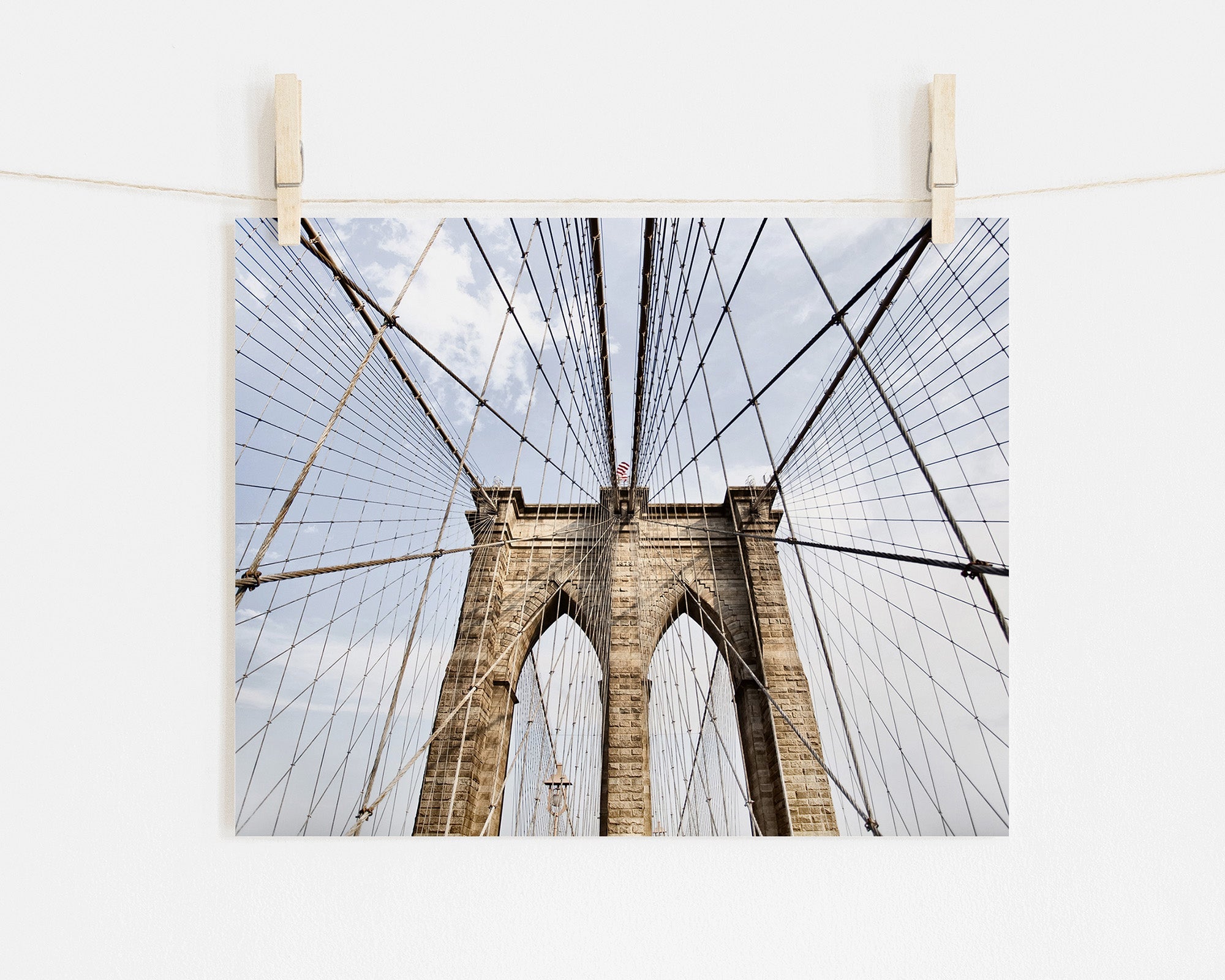 New York City Print, 'Brooklyn Wires'