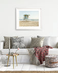 California Coastal Print, 'Carlsbad Lifeguard Tower'