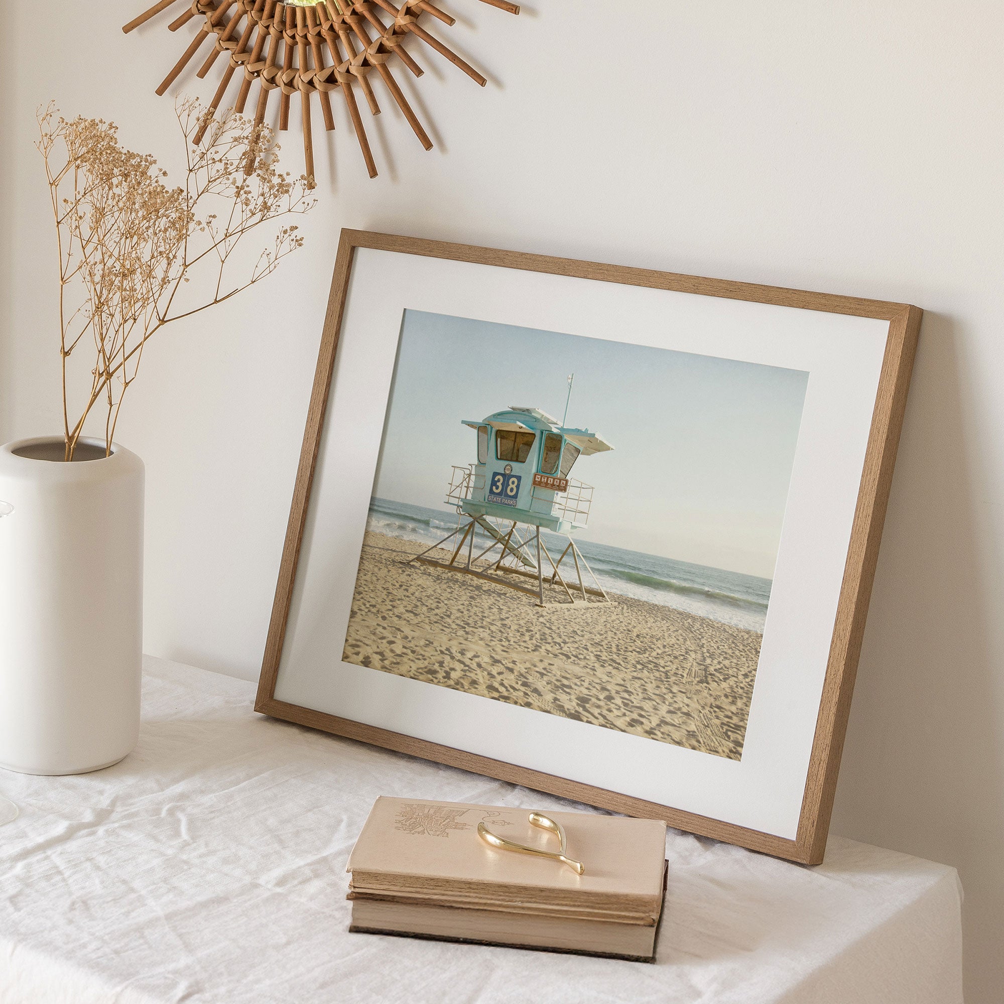 Coastal California Wall Art, 'Carlsbad Lifeguard Tower