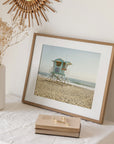 California Coastal Print, 'Carlsbad Lifeguard Tower'
