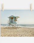 California Coastal Print, 'Carlsbad Lifeguard Tower'