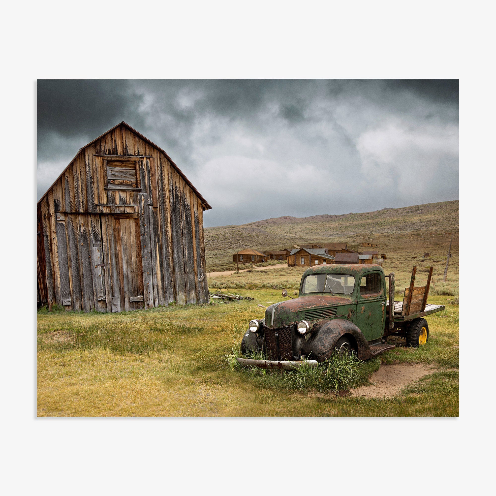 Rustic Farmhouse Print, 'Old Car at Bodie'