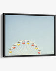 Santa Monica Ferris Wheel Canvas Wall Art, 'Ferris Blue'