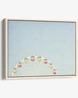 Santa Monica Ferris Wheel Canvas Wall Art, 'Ferris Blue'