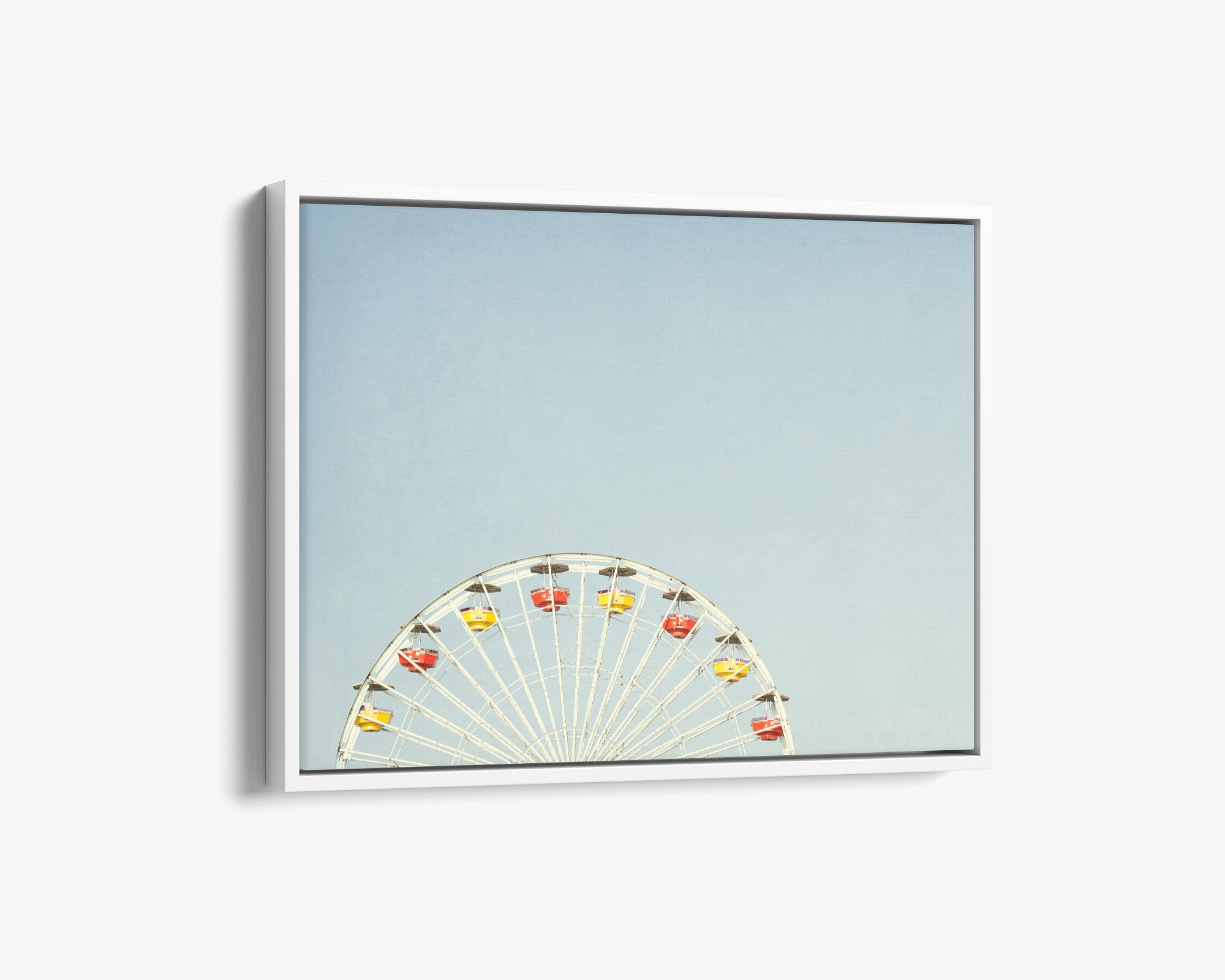 Santa Monica Ferris Wheel Canvas Wall Art, 'Ferris Blue'