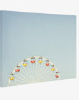 Santa Monica Ferris Wheel Canvas Wall Art, 'Ferris Blue'