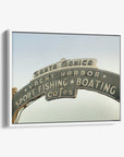 Los Angeles California Canvas Wall Art, 'Santa Monica Pier Blues'