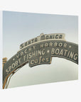Los Angeles California Canvas Wall Art, 'Santa Monica Pier Blues'