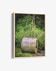 Rustic Farmhouse Wall Art, 'Rusty Grass Roller'