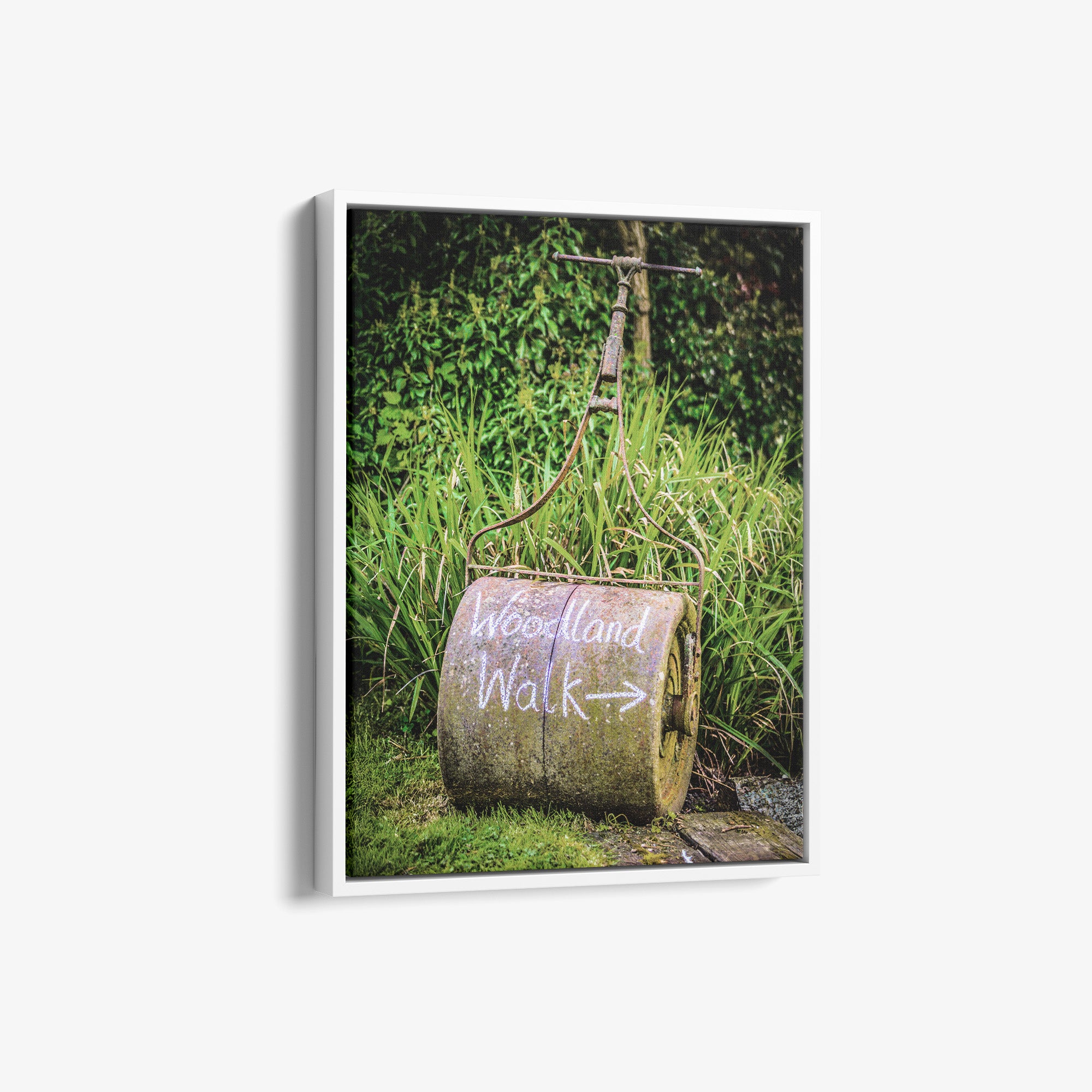 Rustic Farmhouse Wall Art, 'Rusty Grass Roller'