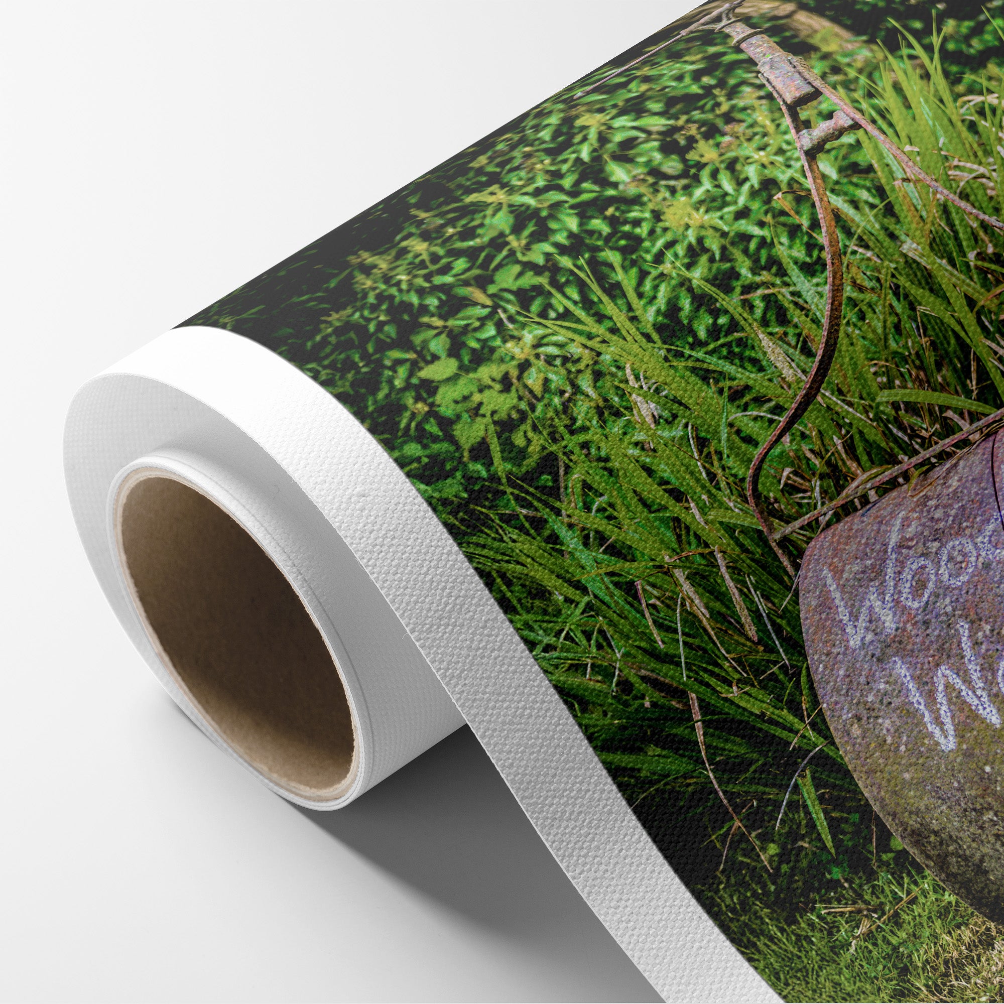 Rustic Farmhouse Wall Art, 'Rusty Grass Roller'