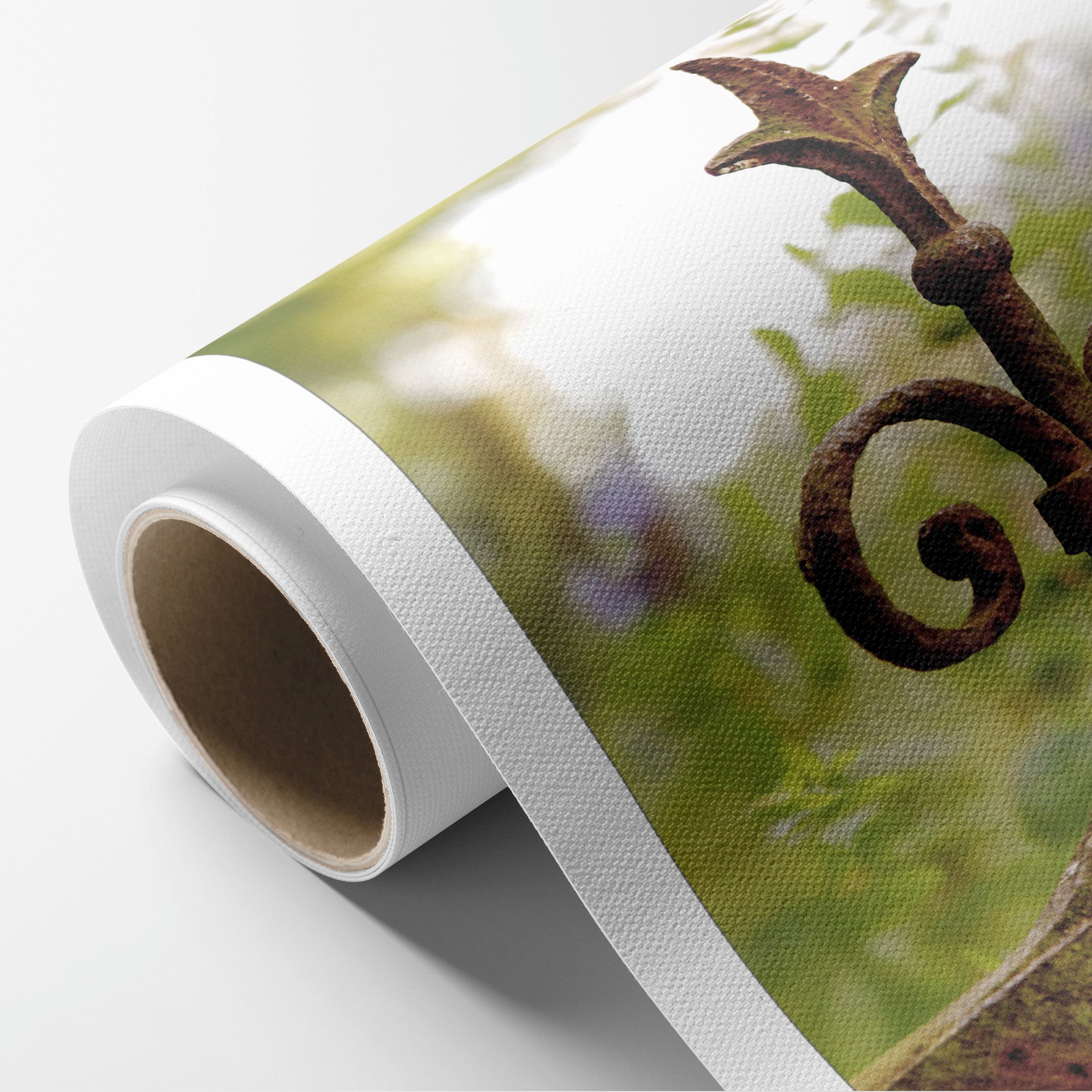 Wrought Iron Ancient Decorative Fence Post, 'Rusty and Rustic'