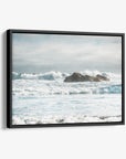 Seascape Coastal Canvas Art, 'Surf and Rocks'