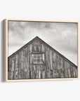 Farmhouse Wall Art, Rustic Barn Decor, 'Old Barn at Bodie (Black & White)'