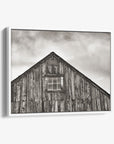Farmhouse Wall Art, Rustic Barn Decor, 'Old Barn at Bodie (Black & White)'
