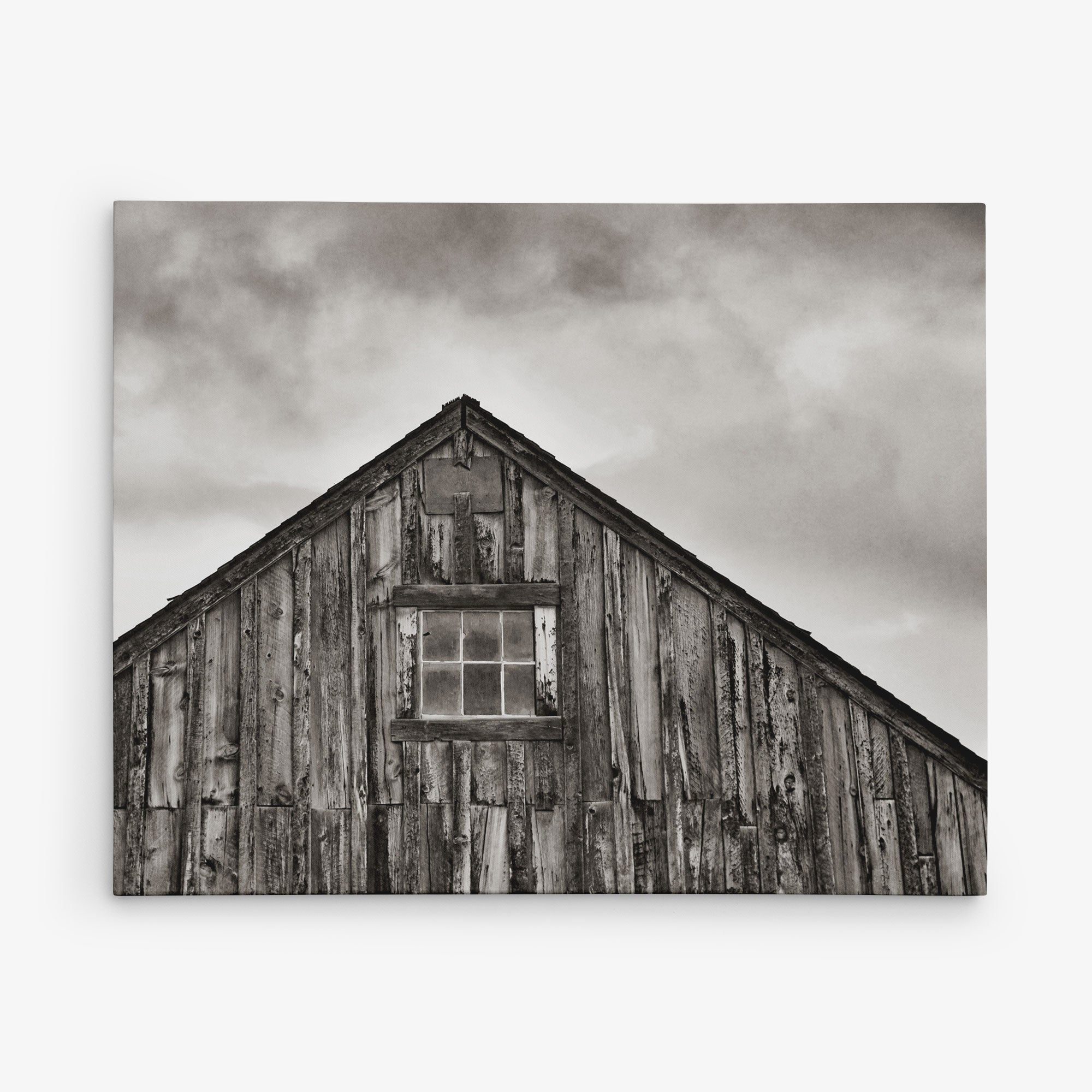 Farmhouse Wall Art, Rustic Barn Decor, 'Old Barn at Bodie (Black & White)'