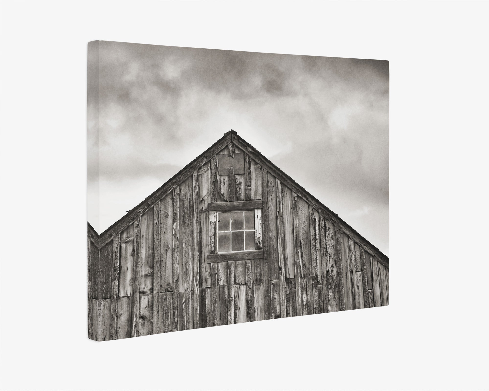Farmhouse Wall Art, Rustic Barn Decor, 'Old Barn at Bodie (Black & White)'