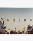 California Venice Beach Sign Canvas Wall Art, 'Venice Sunset'