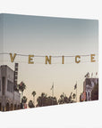 California Venice Beach Sign Canvas Wall Art, 'Venice Sunset'