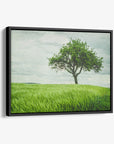 Rustic Countryside Canvas Wall Art, 'Tree in a Field'