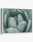 Abstract Teal Green Botanical Wall Art, 'Teal Petals'