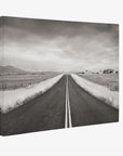Black and White Rural Landscape Canvas Art, 'American Road Trip'