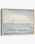 Nautical Sail Boat Canvas Art, 'Sailing Into Rain'