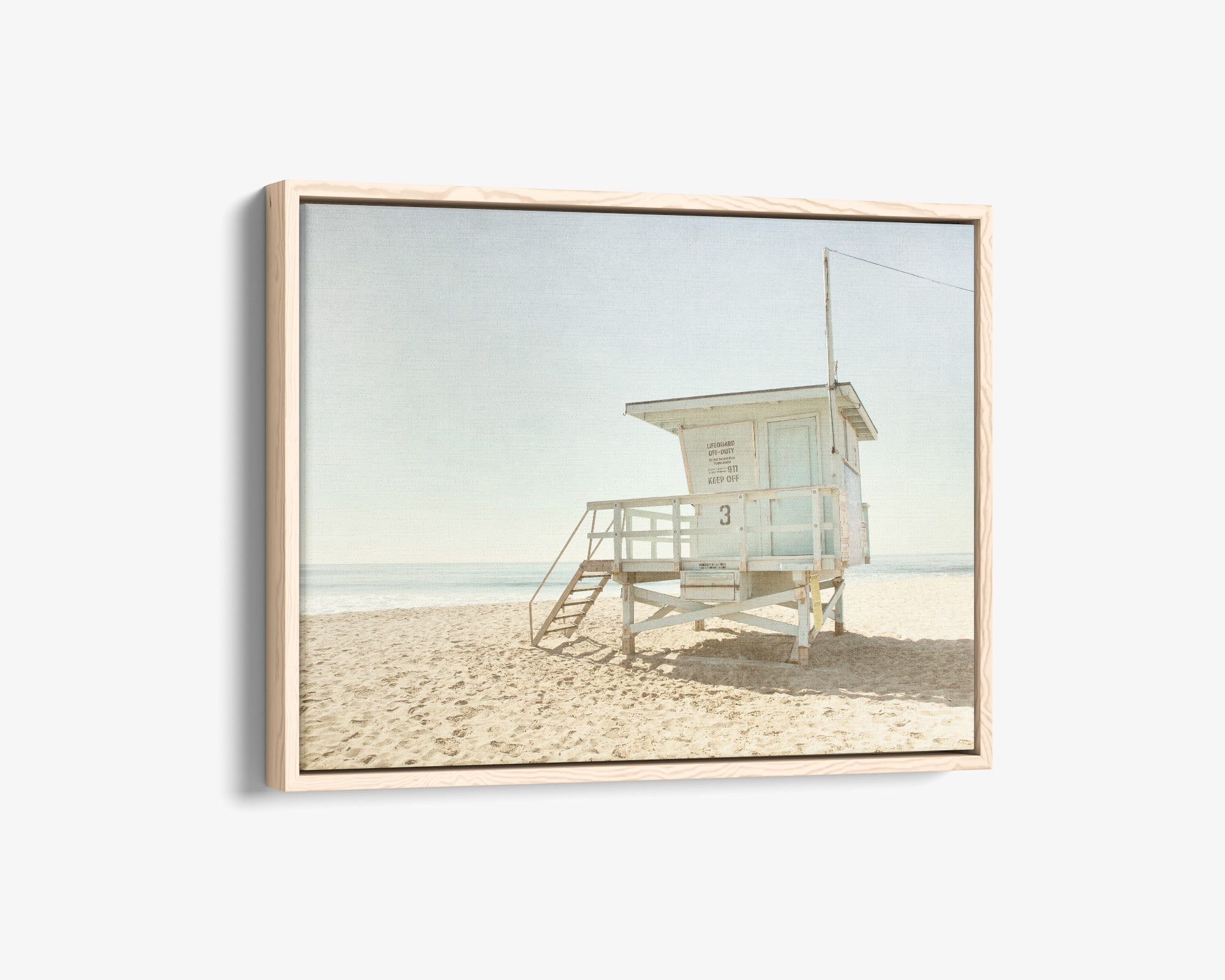 California Summer Beach Canvas Art, 'Malibu Lifeguard Tower'