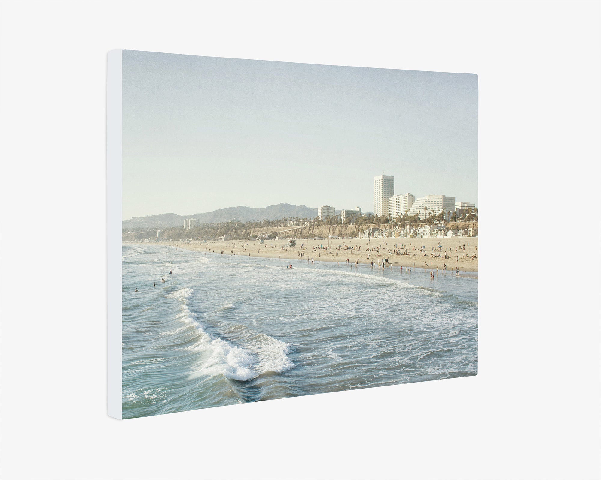 Santa Monica Canvas Wall Art, 'Santa Monica Seaside'