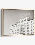 Retro Hollywood Canvas Wall Art, 'Night in Tinseltown (Black & White)'