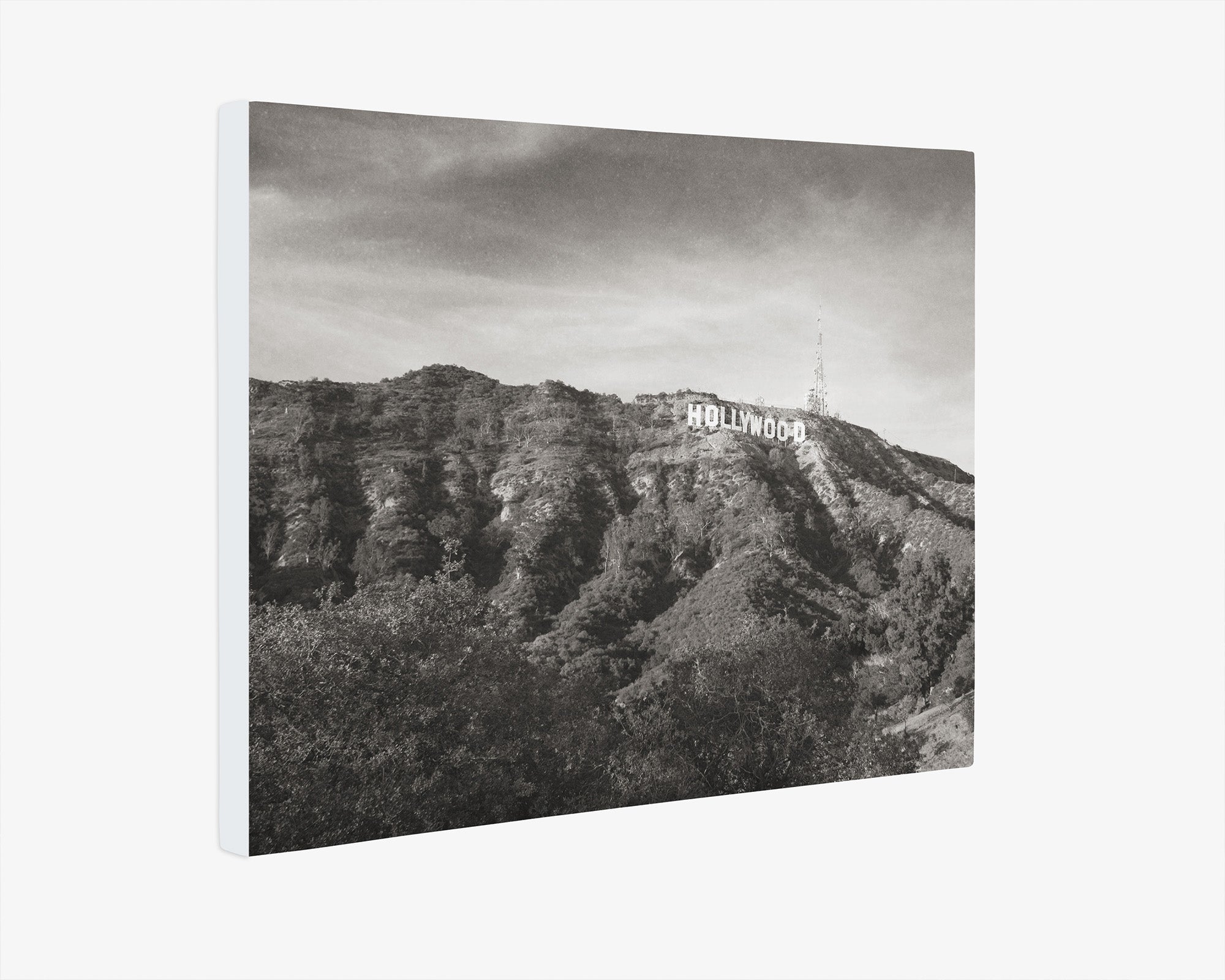 Hollywood Sign Black and White Vintage Wall Art, 'Old Hollywood'