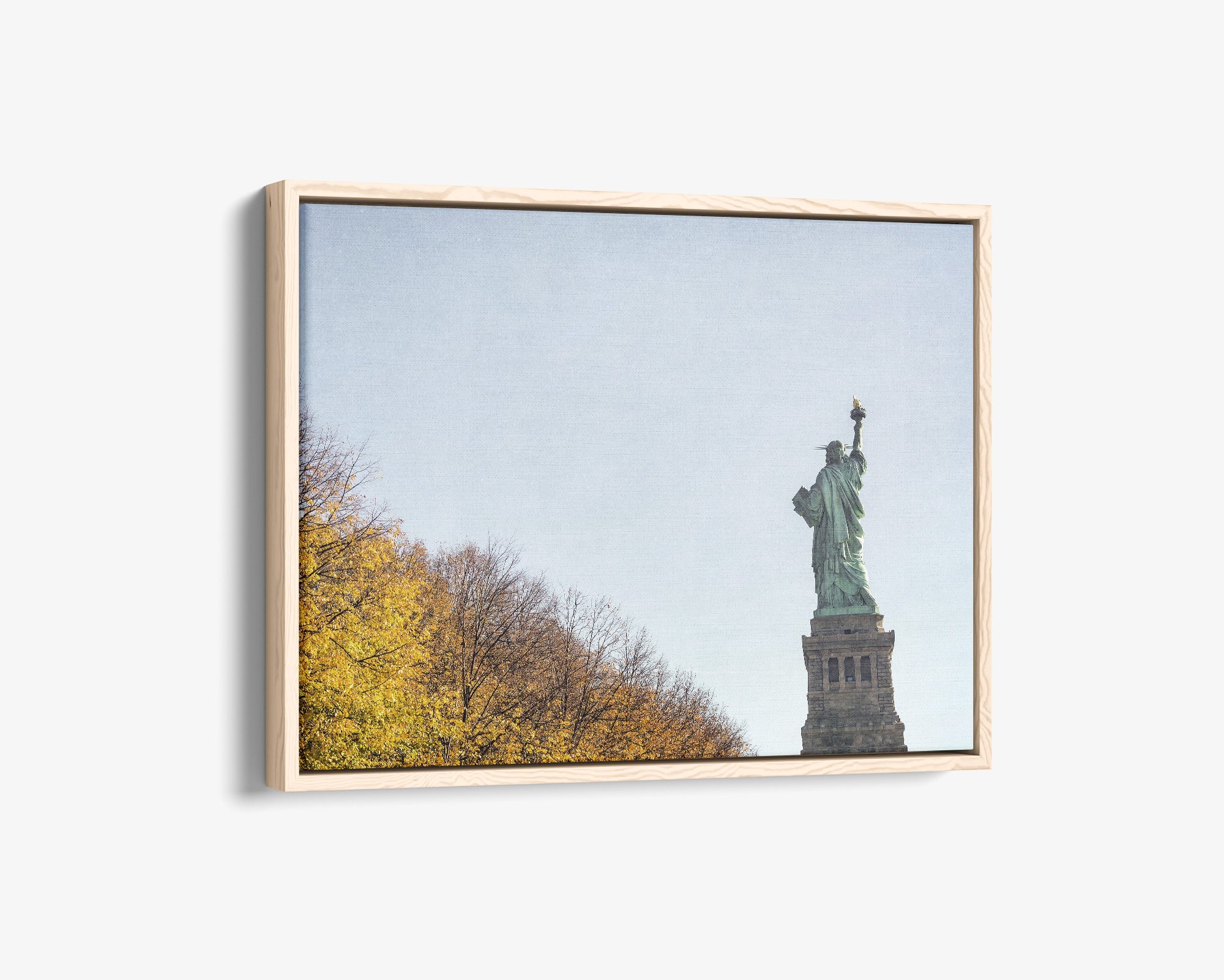 New York City Canvas Wall Art, 'Liberty in Fall'