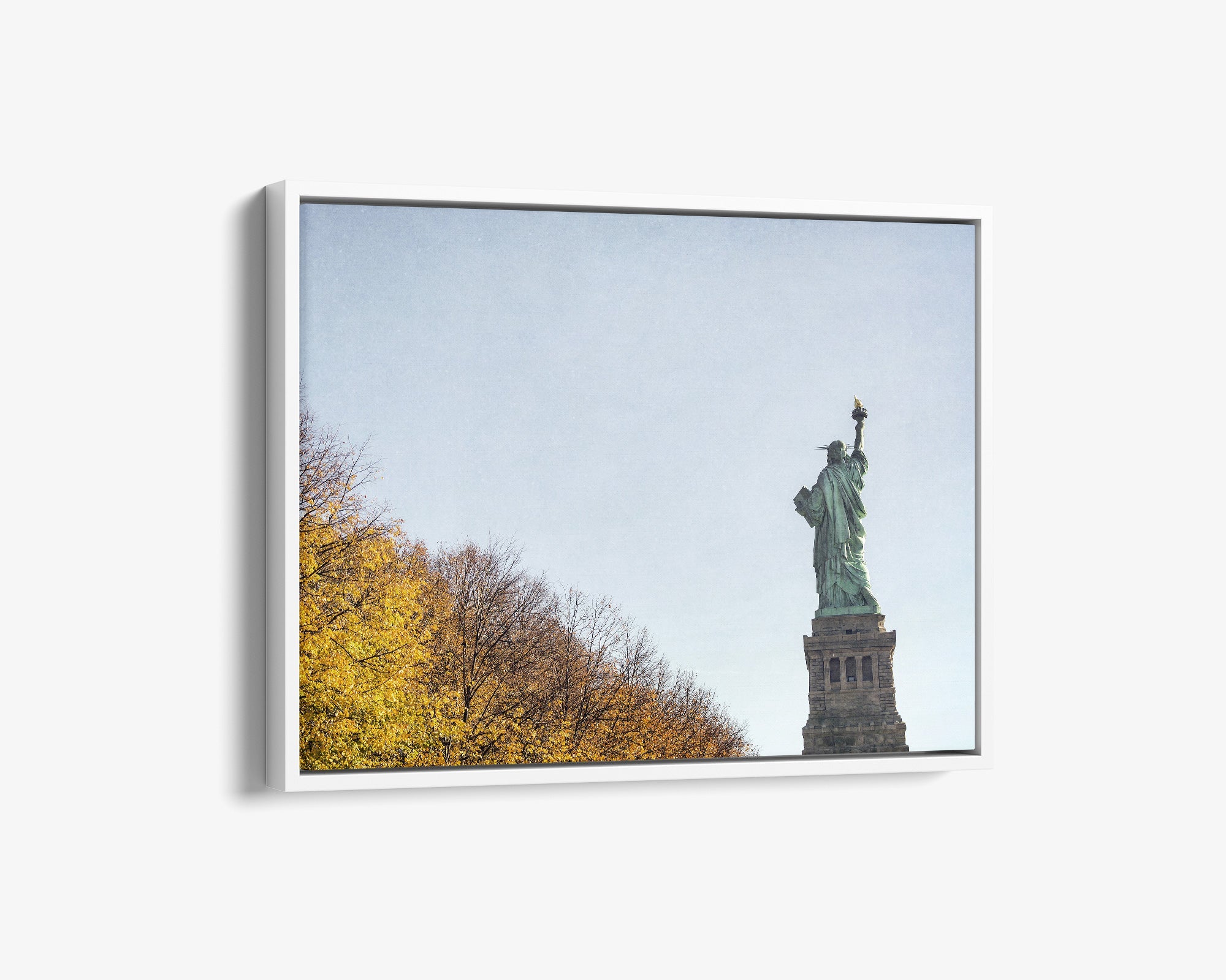 New York City Canvas Wall Art, 'Liberty in Fall'