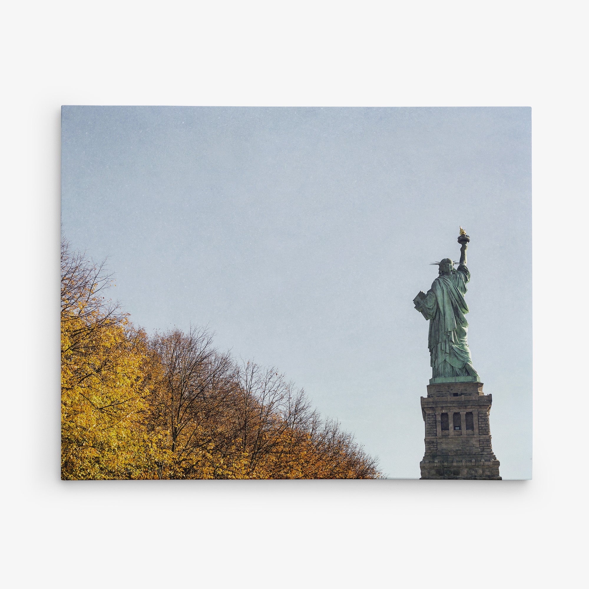 New York City Canvas Wall Art, 'Liberty in Fall'