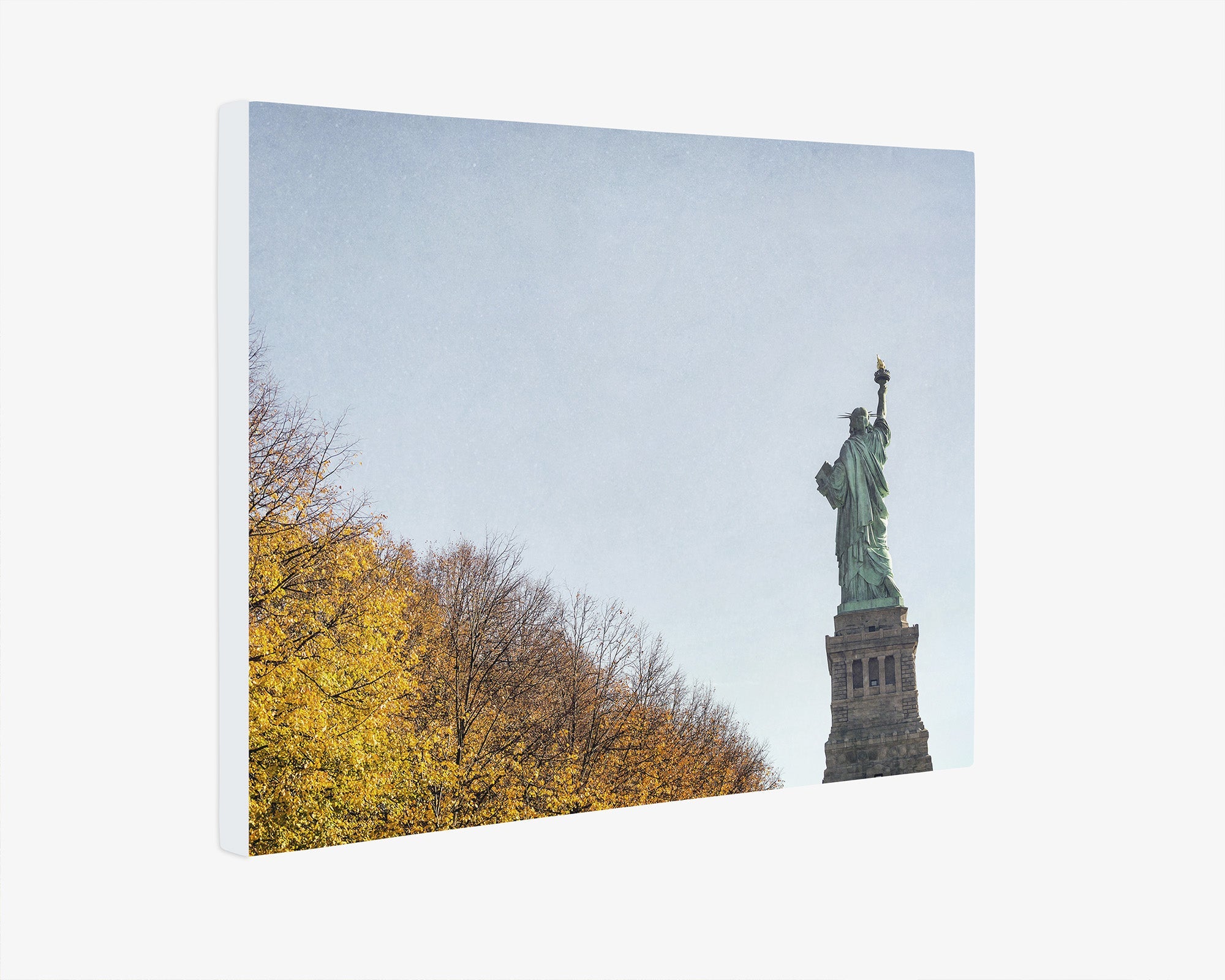 New York City Canvas Wall Art, 'Liberty in Fall'