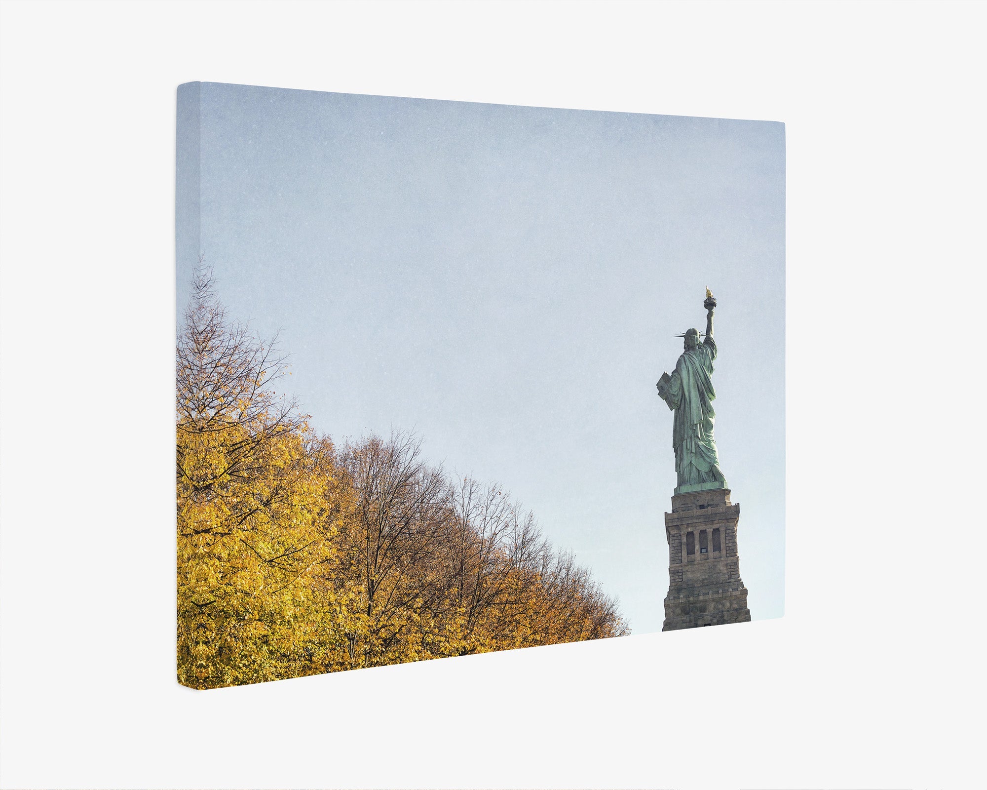 New York City Canvas Wall Art, 'Liberty in Fall'