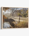 New York City Canvas Wall Art, 'Fall Bow Bridge'