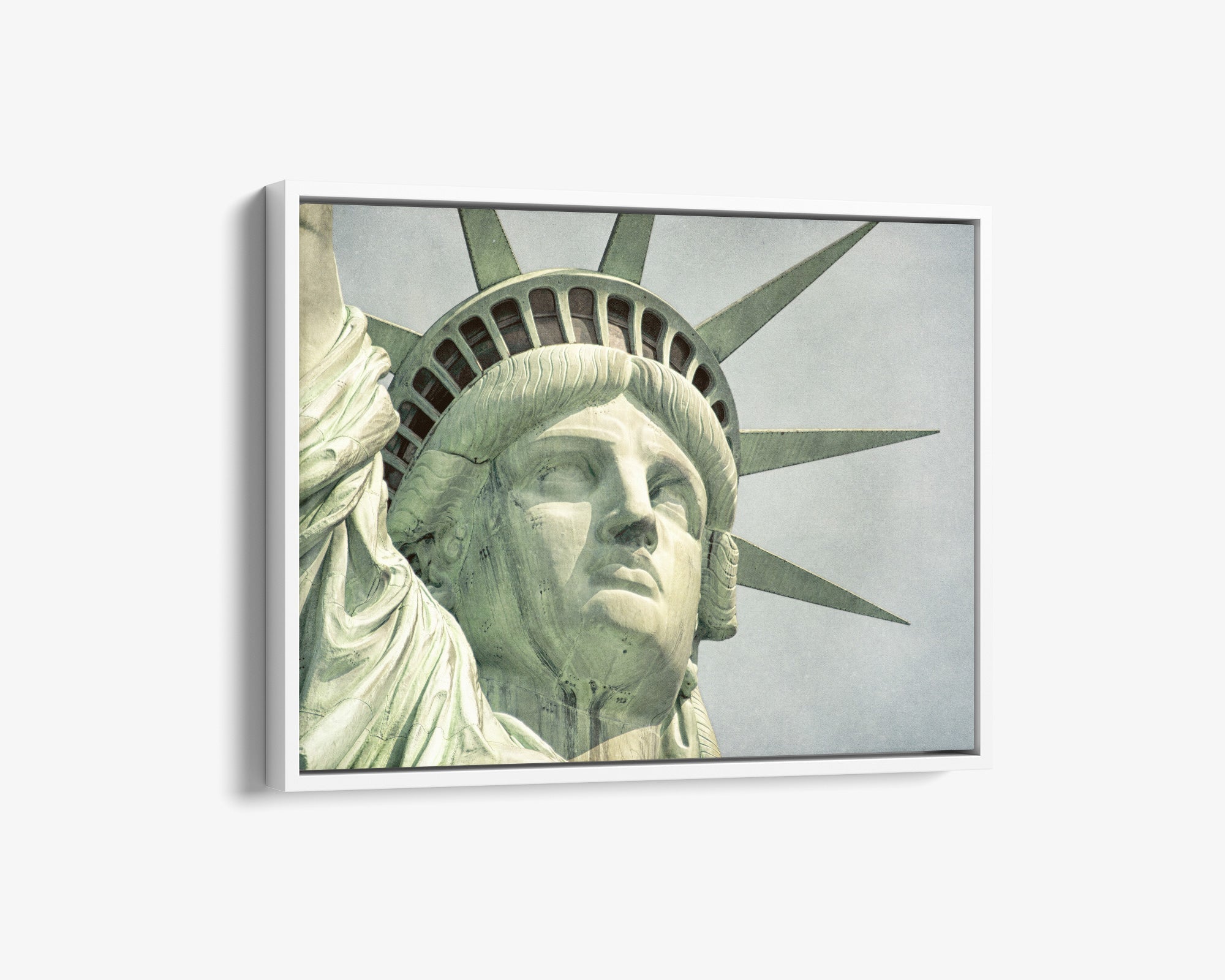 New York City Canvas Wall Art, 'Face of Liberty'