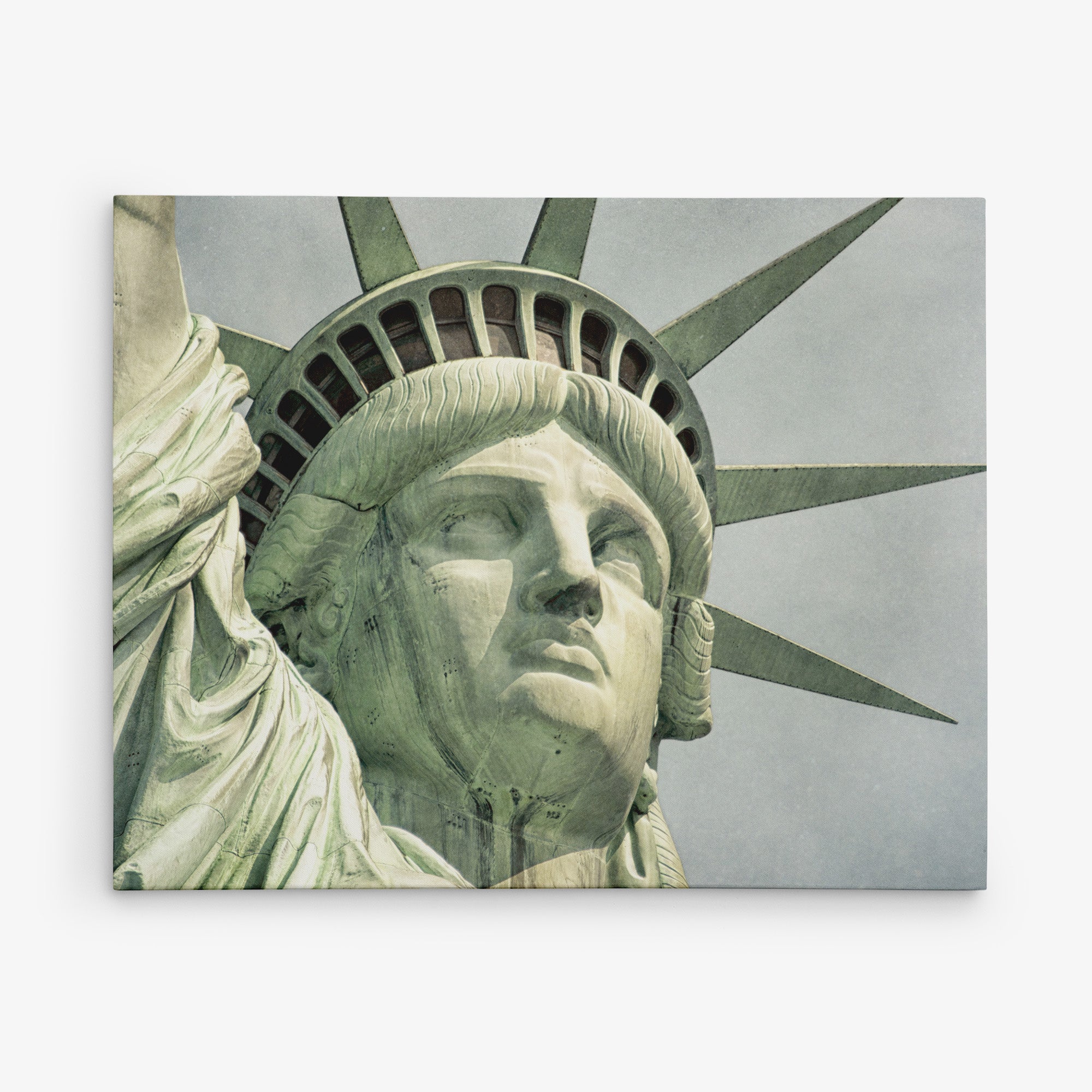New York City Canvas Wall Art, 'Face of Liberty'