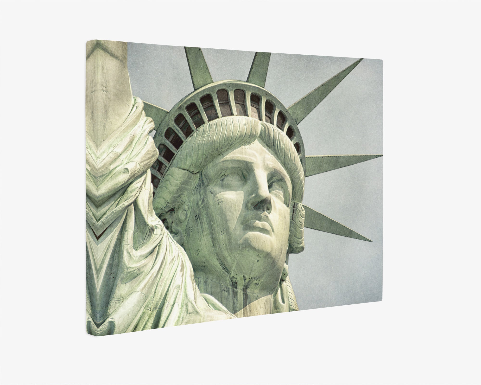 New York City Canvas Wall Art, 'Face of Liberty'