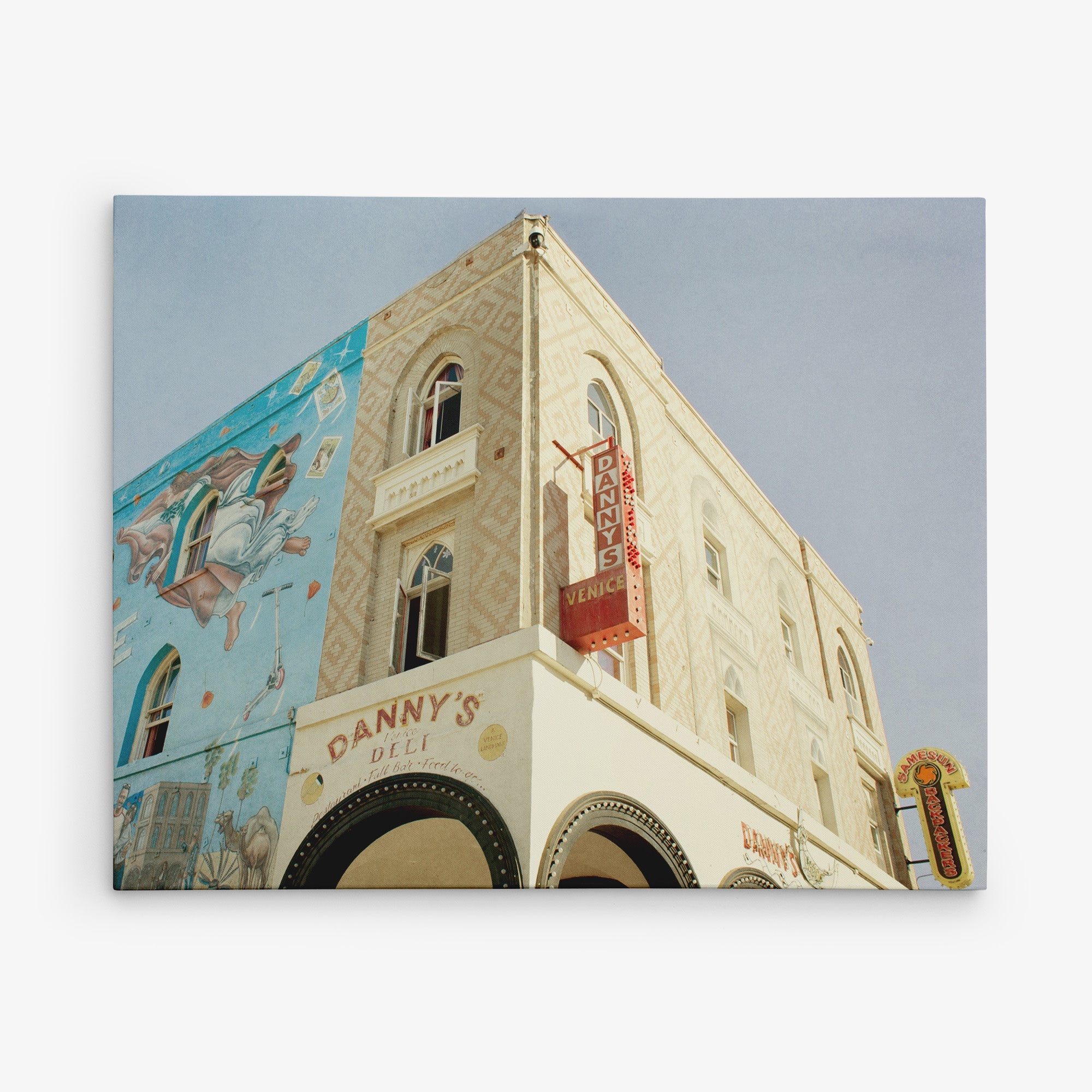 Venice Beach Canvas Wall  Art, Iconic Landmark Photography, 'Danny's Deli'