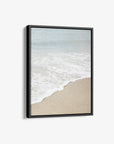 Beach Photography Canvas Print, 'Chasing Surf Portrait'