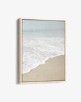Beach Photography Canvas Print, 'Chasing Surf Portrait'