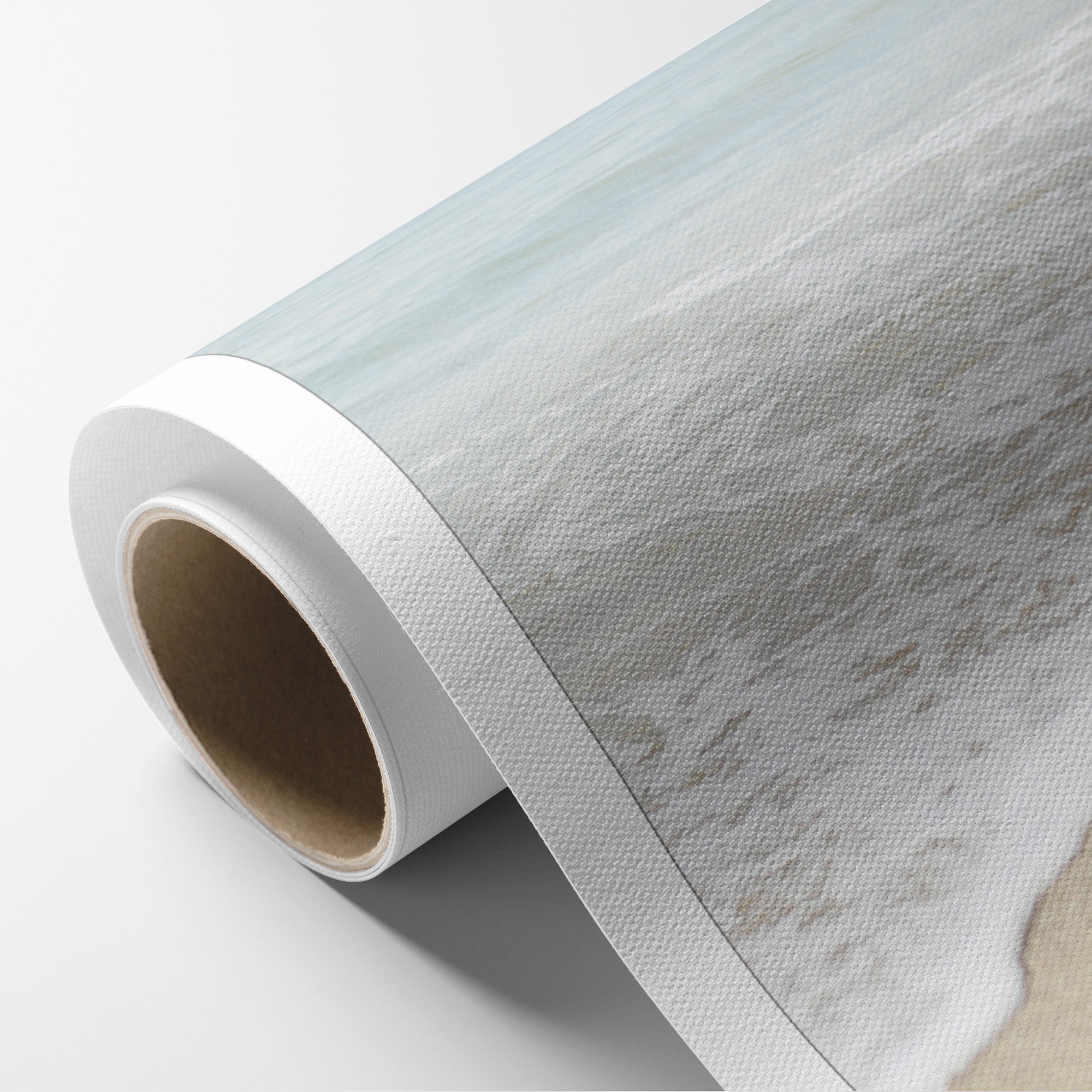 Beach Photography Canvas Print, 'Chasing Surf Portrait'
